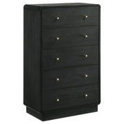 Cavelle 5-piece Eastern King Bedroom Set Black - 223661KE-S5
