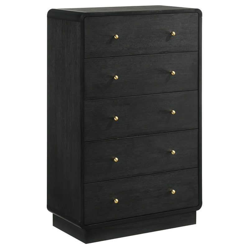 Cavelle 5-piece Eastern King Bedroom Set Black - 223661KE-S5