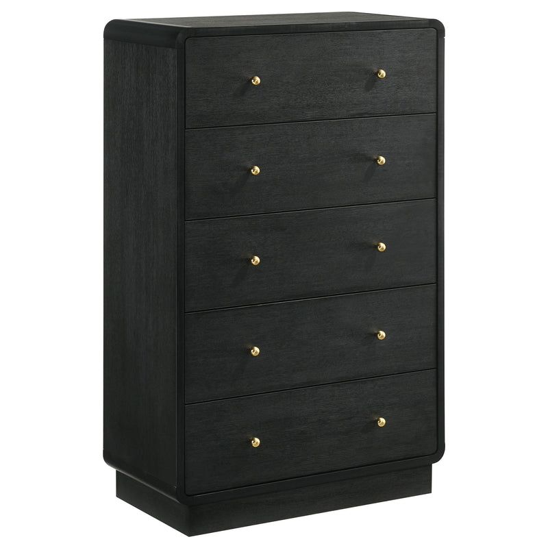 Cavelle 5-piece Twin Bedroom Set Black - 223661T-S5
