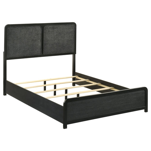 Cavelle 51-inch Upholstered Full Panel Bed Black - 223661F