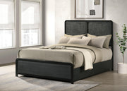 Cavelle 51-inch Upholstered Full Panel Bed Black - 223661F