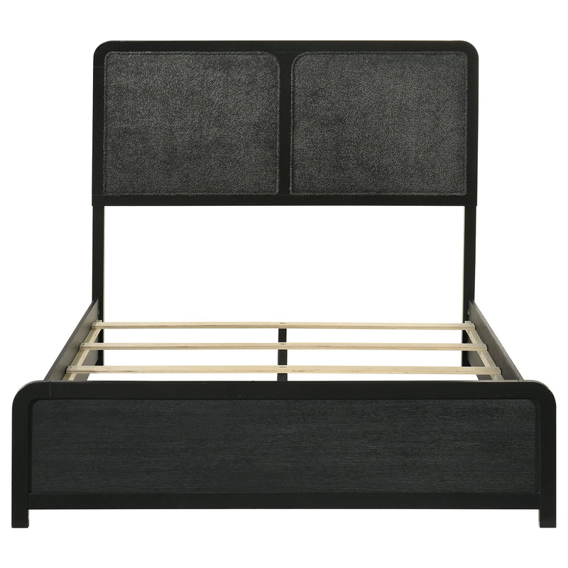 Cavelle 51-inch Upholstered Full Panel Bed Black - 223661F