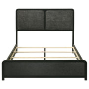 Cavelle 51-inch Upholstered Queen Panel Bed Black - 223661Q