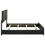 Cavelle 51-inch Upholstered Queen Panel Bed Black - 223661Q