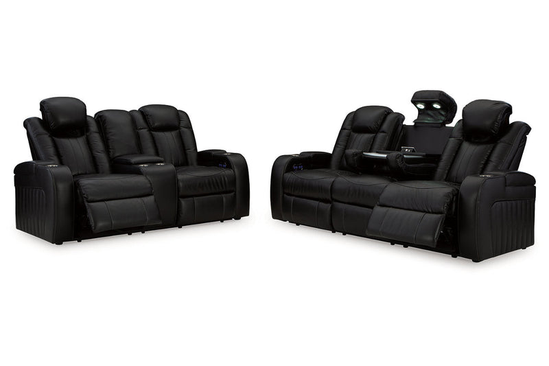 Caveman Den Midnight Power Reclining Living Room Set - Gate FurniturePower Reclining Living Room Set