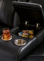 Caveman Den Power Reclining Loveseat with Console - Gate FurniturePower Reclining Loveseat