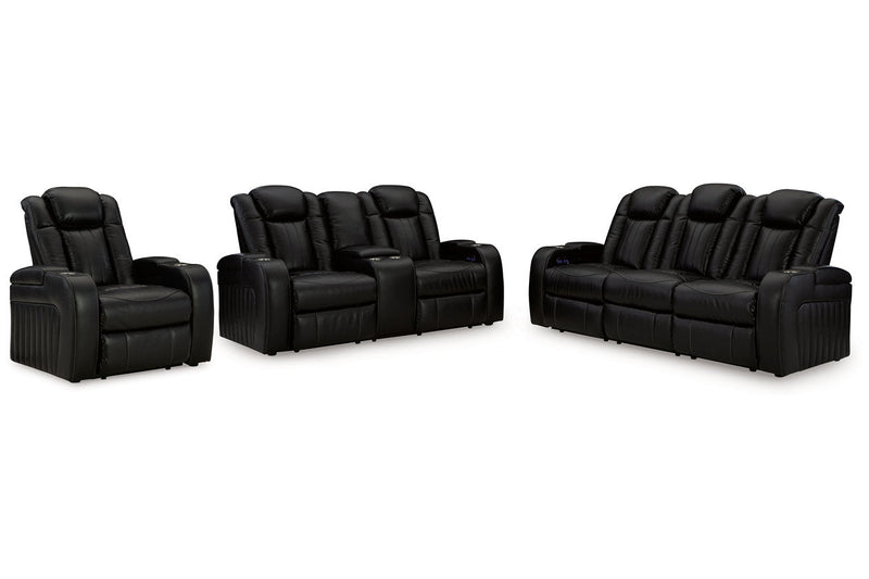 Caveman Den Power Reclining Sofa, Loveseat and Recliner - Gate FurniturePower Reclining Living Room Set