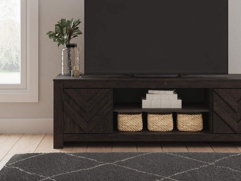 Cayboni Black 71" TV Stand - W3789-68