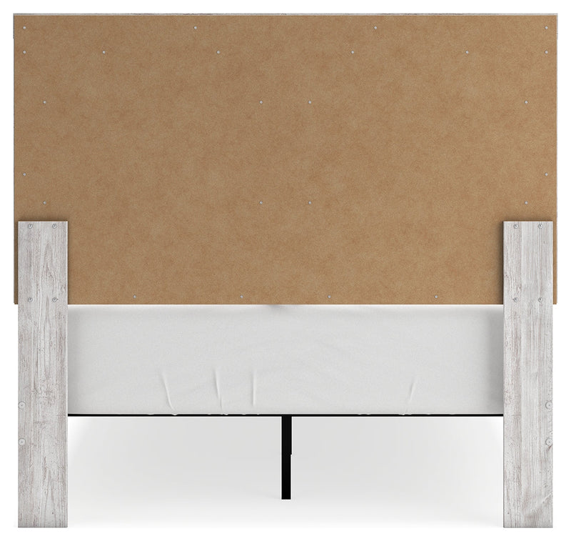 Cayboni Full Panel Bed with Dresser and 2 Nightstands in Whitewash - PKG016588