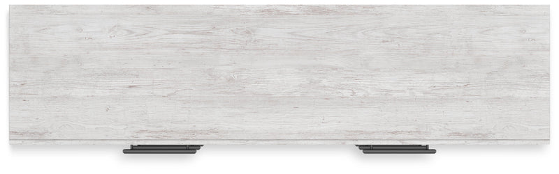 Cayboni Full Panel Bed with Dresser in Whitewash - PKG016587