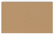 Cayboni King Panel Bed with Dresser and Nightstand in Whitewash - PKG019194