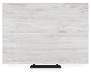 Cayboni Queen Panel Bed with 2 Nightstands in Whitewash from Ashley - Luna Furniture