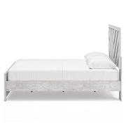 Cayboni Queen Panel Bed with 2 Nightstands in Whitewash from Ashley - Luna Furniture
