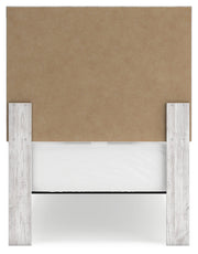 Cayboni Twin Panel Bed with Dresser in Whitewash - PKG019170