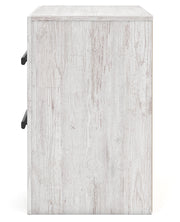 Cayboni Twin Panel Bed with Nightstand in Whitewash from Ashley - Luna Furniture