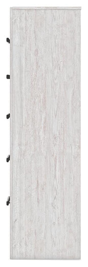 Cayboni Whitewash Twin Panel Bed, Dresser and Chest - B3788B11
