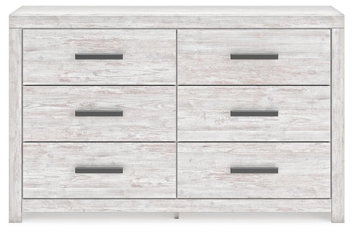 Cayboni Whitewash Twin Panel Bed, Dresser and Chest - B3788B11