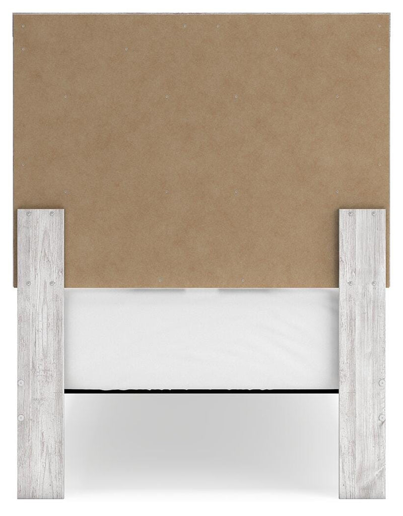 Cayboni Whitewash Twin Panel Bed, Dresser and Chest - B3788B11
