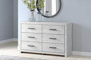 Cayboni Whitewash Twin Panel Bed, Dresser and Chest - B3788B11