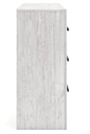 Cayboni Whitewash Twin Panel Bed, Dresser and Chest - B3788B11