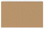 Cayboni Whitewash Twin Panel Bed, Dresser and Chest - B3788B11