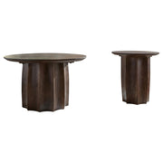 Cayenne 2-piece Solid Mango Wood Coffee Table Set Walnut - 710778-S2