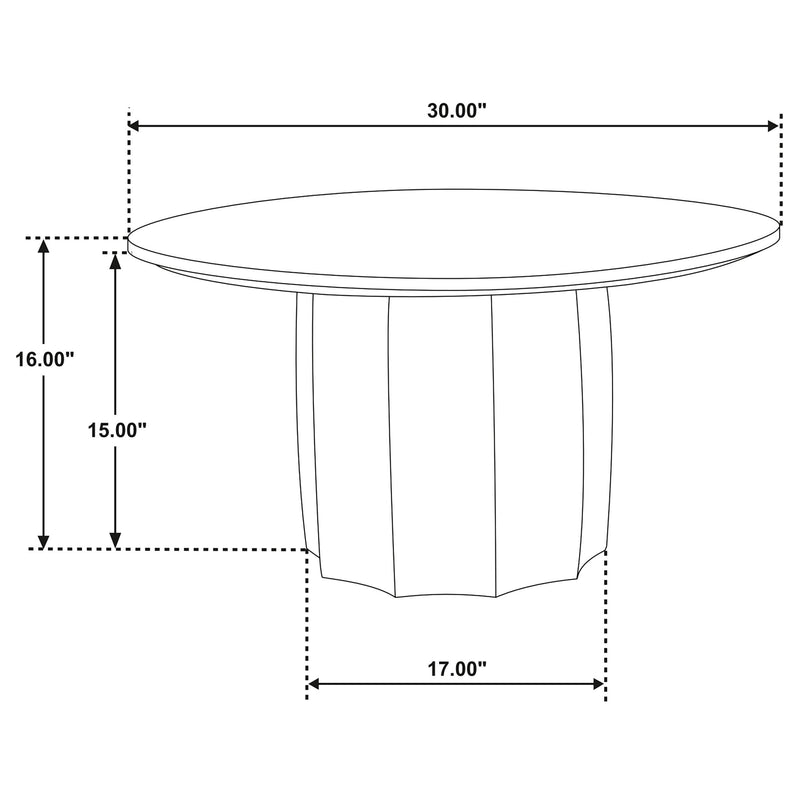 Cayenne Solid Mango Wood Cocktail Coffee Table Walnut - 710778