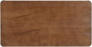 Cazari Oak Wood And Iron Coffee Table in Brown - 746Brown-CT