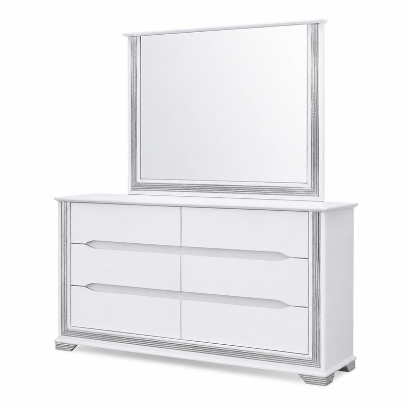 Cedar - White Mirror with LED Light - B270-M