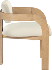 Cedra Velvet Performance Fabric Upholstered Dining Chair in Cream, Set of 2 - 33050Cream-C