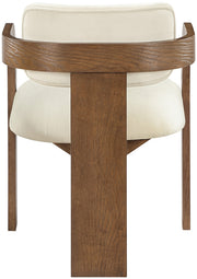 Cedra Velvet Performance Fabric Upholstered Dining Chair in Cream, Set of 2 - 33051Cream-C