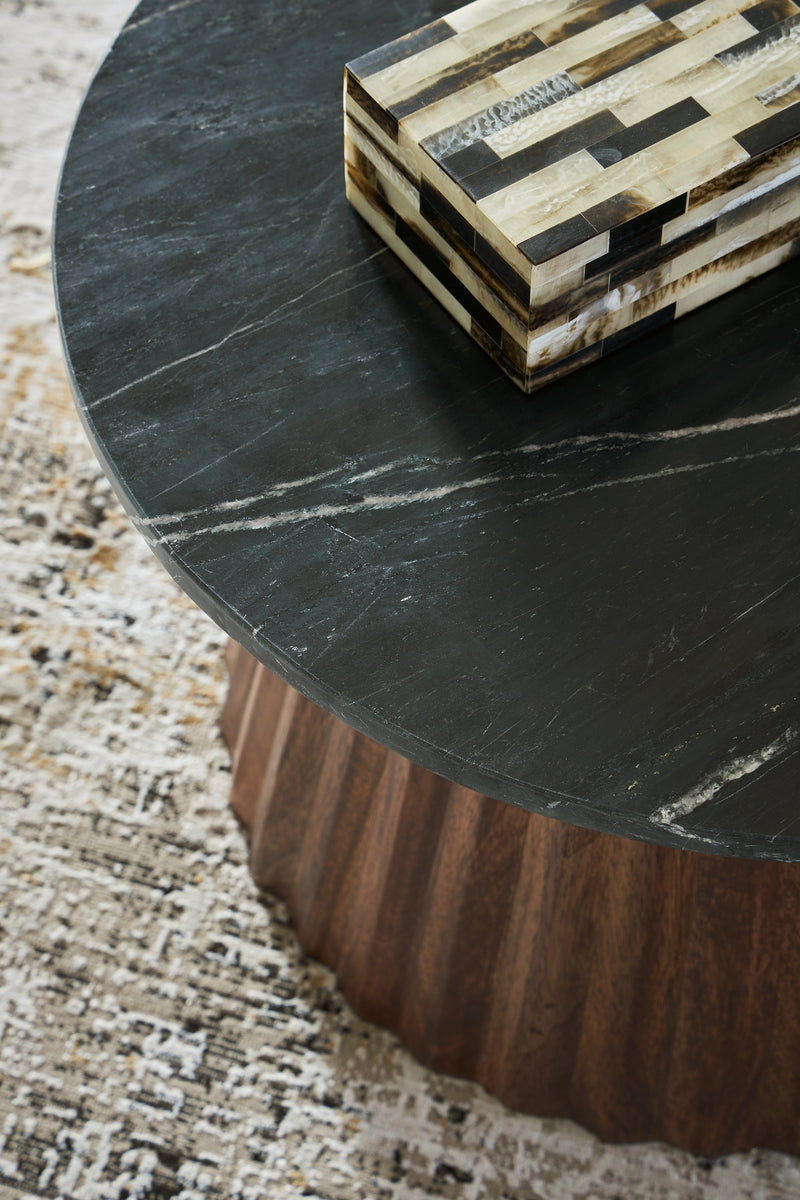 Ceilby Black/Brown Accent Coffee Table - A4000601