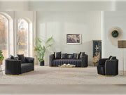 Ceko Chair Cream in Black - 101-CEK-LUN09-B