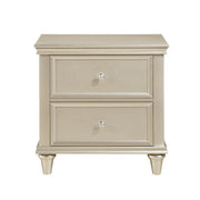 Celandine Silver Nightstand - Gate FurnitureNightstand