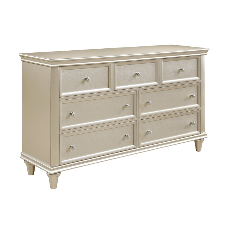 Celandine Silver Upholstered Panel Bedroom Set - Gate FurnitureBedroom Set