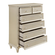Celandine Silver Upholstered Panel Bedroom Set - Gate FurnitureBedroom Set