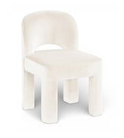 Celine Velvet Performance Fabric Upholstered Dining Chair in Cream, Set of 2 - 88013Cream-C