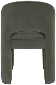 Celine Velvet Performance Fabric Upholstered Dining Chair in Green, Set of 2 - 88013Green-C