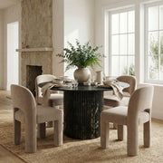 Celine Velvet Performance Fabric Upholstered Dining Chair in Taupe, Set of 2 - 88013Taupe-C
