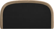 Celine Velvet Upholstered King Bed in Beige - CelineBeige-K