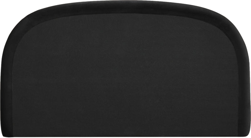 Celine Velvet Upholstered King Bed in Black - CelineBlack-K
