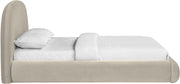 Celine Velvet Upholstered King Bed in Cream - CelineCream-K