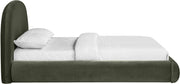 Celine Velvet Upholstered King Bed in Green - CelineGreen-K
