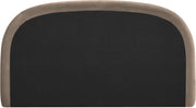 Celine Velvet Upholstered King Bed in Taupe - CelineTaupe-K