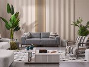 Cenova 3-pieces (Sofa & L Corner & Chair) Livingroom in Cream - Grey - 200-MAX-CEN-TED11-TED12-3L1