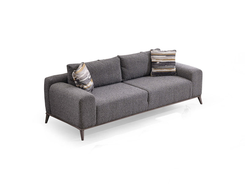Cenova 3-pieces (Sofa & L Corner & Chair) Livingroom in Cream - Grey - 200-MAX-CEN-TED11-TED12-3L1
