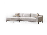 Cenova 3-pieces (Sofa & L Corner & Chair) Livingroom in Cream - Grey - 200-MAX-CEN-TED11-TED12-3L1