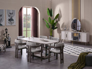 Cenova Diningroom (Consol With Mirror & Dining Table & 6 Dining Chair) - 200-MAX-CEN-DT-6-SET
