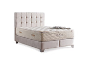 Cenova Storage Bed With Headboard Cream - Twin in Cream - 110-CEN-L01-100-SB