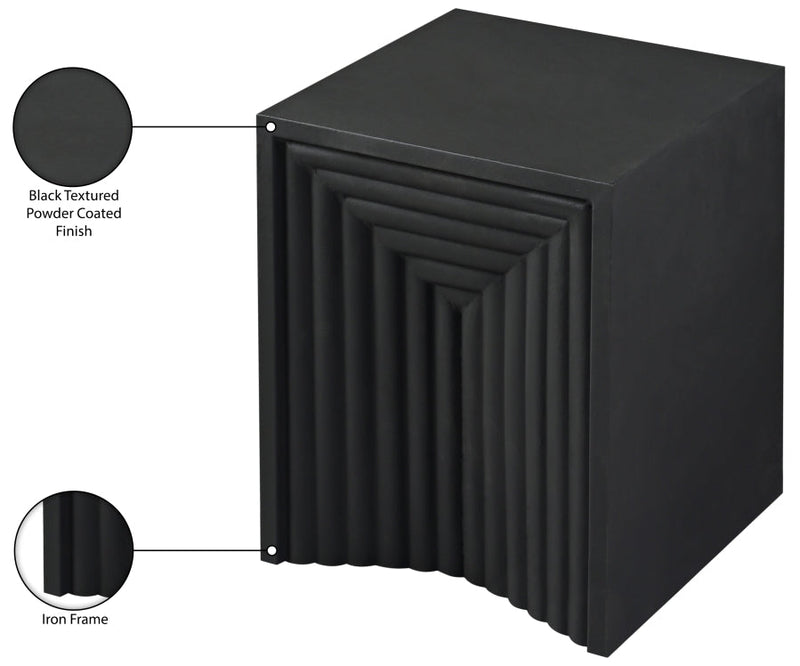 Centennial Iron End Table in Black - 99047Black-ET